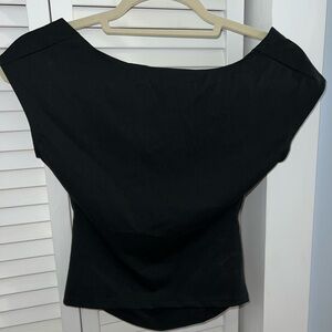 Backless black womens top!